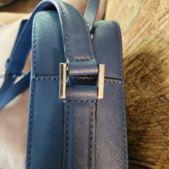 Kate Spade Blue Saffiano Leather Crossbody Bag - Picture 3 of 5